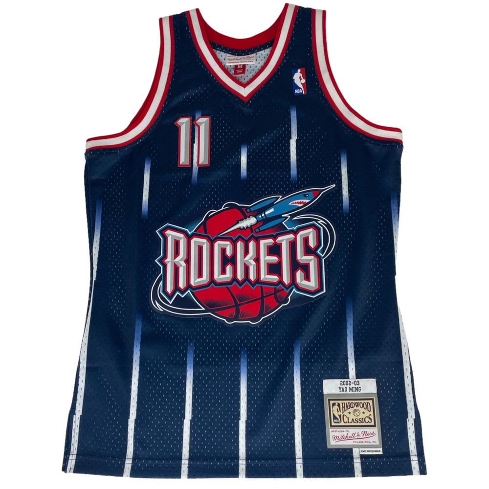 Mitchell and Ness Swingman Jersey Houston Rockets Road 2002-03 Yao Ming SZ M